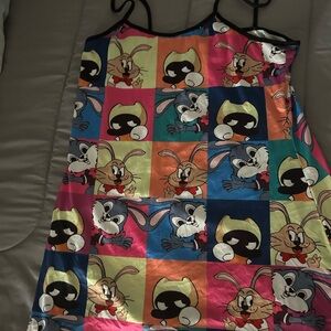 Colorful Cartoon Character sleeping gown Dress